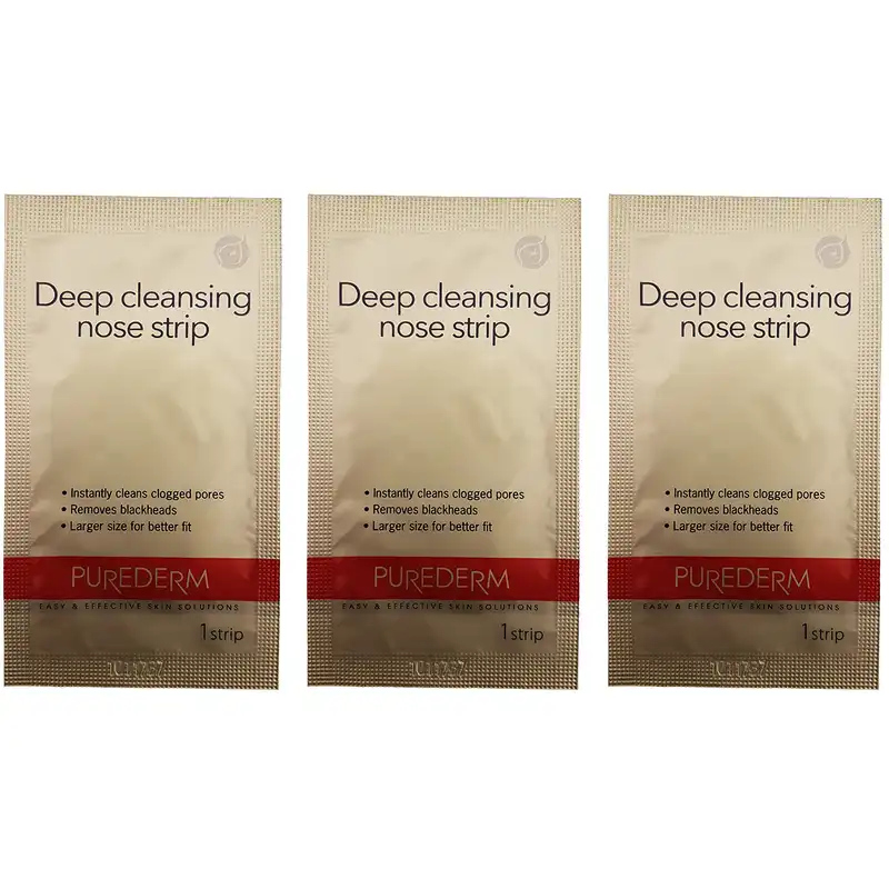چسب پاک کننده بینی پیوردرم مدل Deep Cleansing بسته 3 عددی