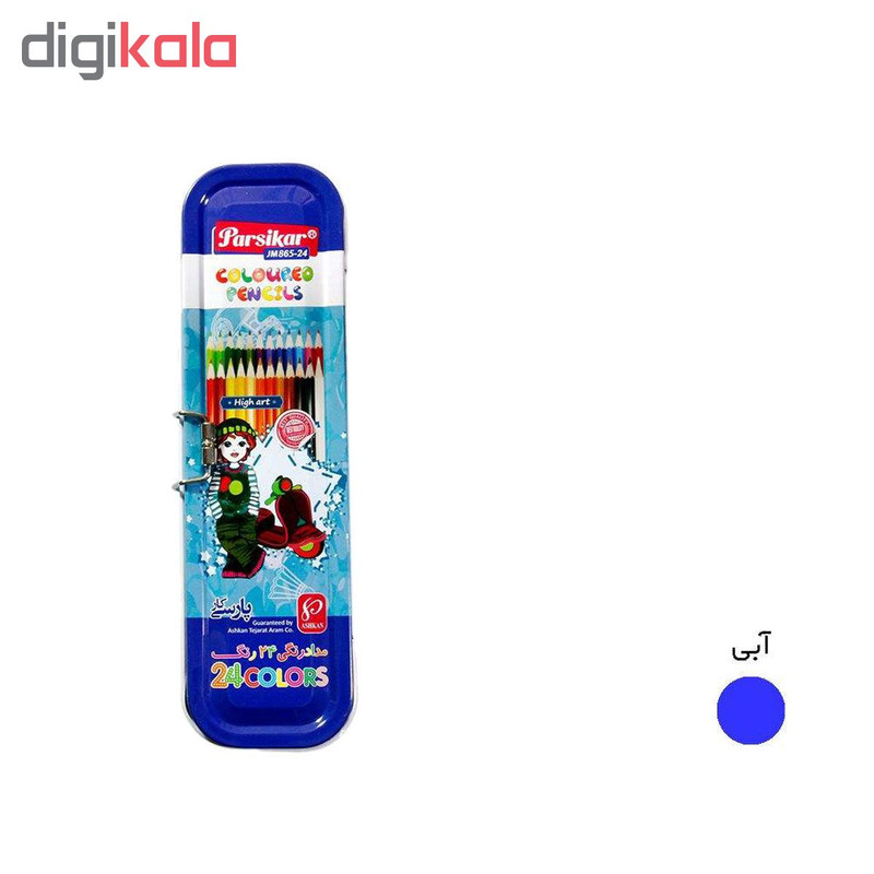 مداد رنگی 24 رنگ پارسی کار مدل JM-865-24