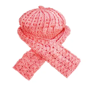 ست کلاه و شال مدل نازگل