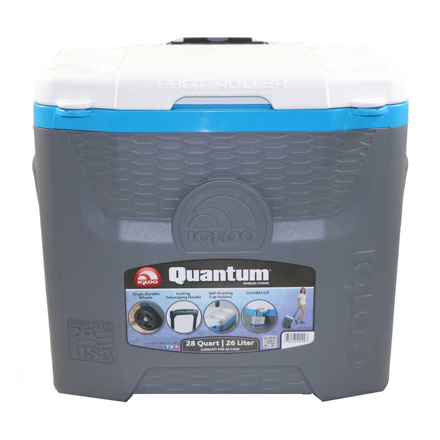 یخدان مسافرتی ایگلو مدل Quantum Roller ظرفیت 26 لیتر