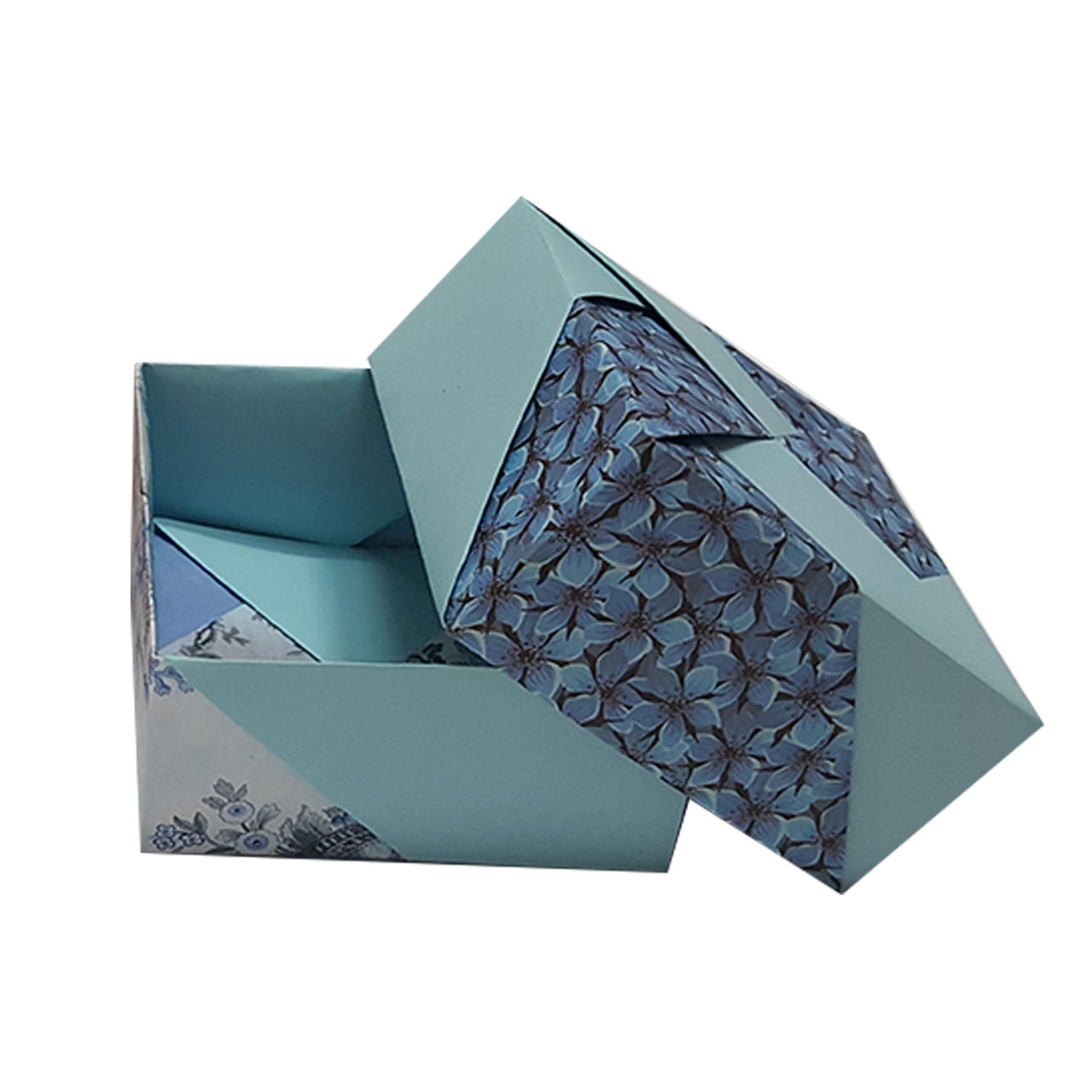 جعبه کادو مدل اریگامی blue sky
