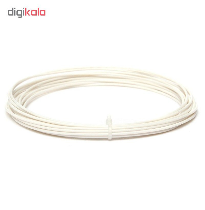 فیلامنت پرینتر سه بعدی مدل ABS سفید قطر 1.75 میلیمتر 15 متر