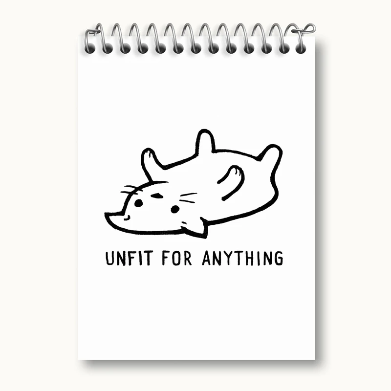 دفتر یادداشت 50 برگ خندالو مدل گربه ناراحت کد 29324