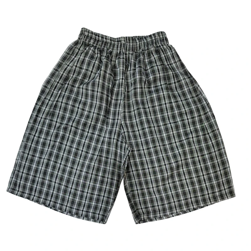 شلوارک مردانه مدل نخی طرح چهارخانه