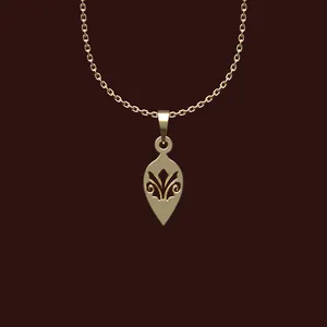 گردنبند طلا 18 عیار زنانه مدوپد مدل هندسی کد X2-1-1120