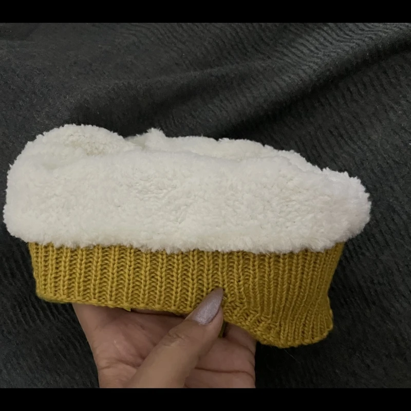 عکس شماره 2 : کلاه بافتنی بچگانه مدل پشمالو cv