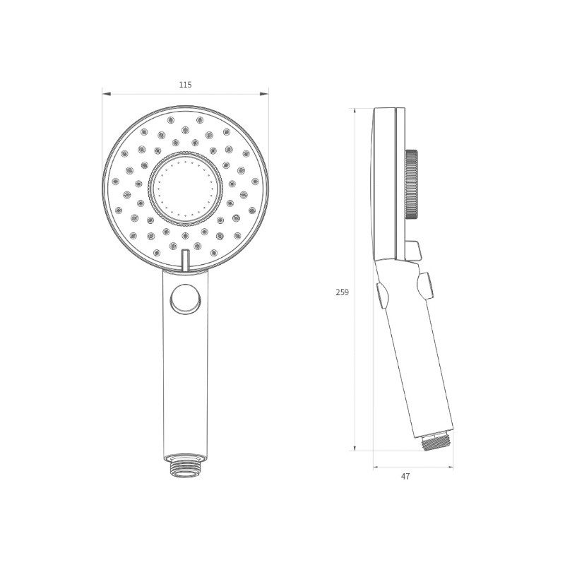 سردوش حمام دی ای ای ای بی مدل Dabai DXHS015-2 سردوش حمام دی ای ای ای بی مدل Dabai DXHS015-2