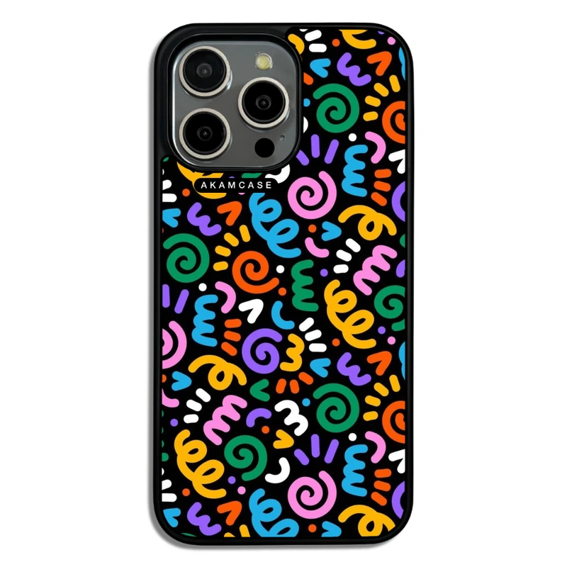 کاور آکام مدل AMC-WA15PROMAX-DOODLE13 مناسب برای گوشی موبایل اپل iPhone 15 Pro Max