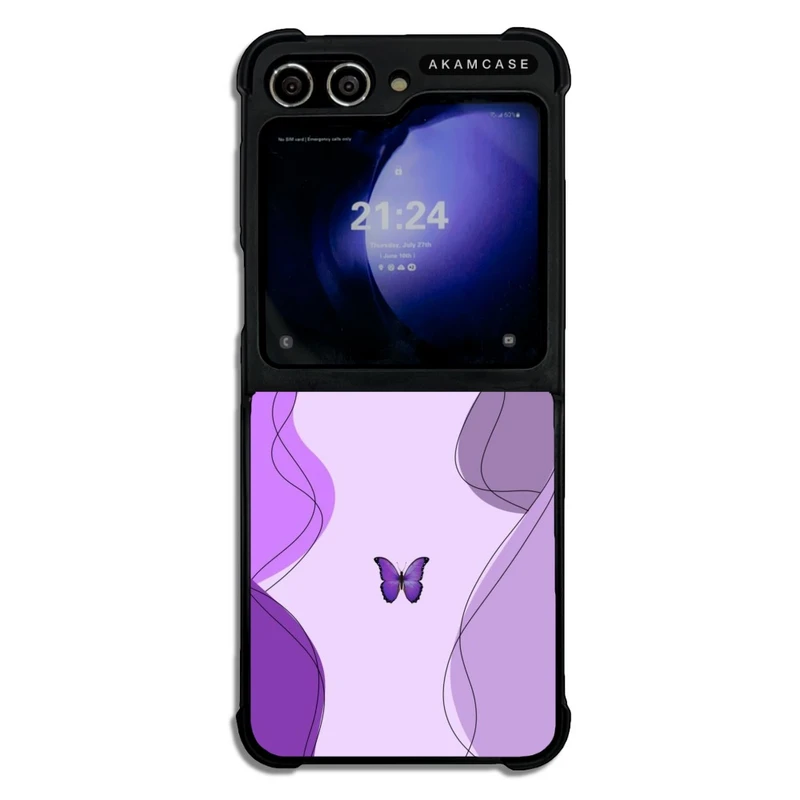 کاور آکام مدل AMC-WSGZFLIP5-BUTTERFLY-17 مناسب برای گوشی موبایل سامسونگ Galaxy Z Flip 5