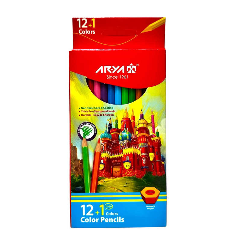 مدادرنگی 13 رنگ آریا مدل FREE