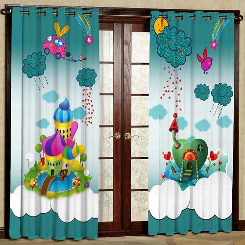 پرده طرح دار مخمل پانچی کد 1224 سایز 200x140 سانتی متری متر