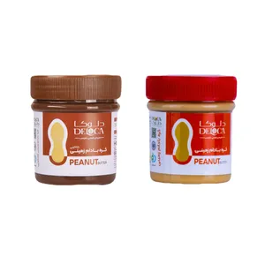 کره بادام زمینی ساده و شکلاتی دلوکا - ۲۷۰ گرم بسته 2 عددی