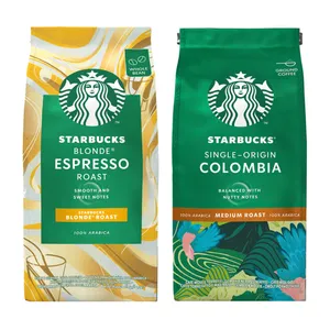 قهوه استارباکس مدل BLONDE and COLOMBIA حجم 400 گرم بسته دو عددی