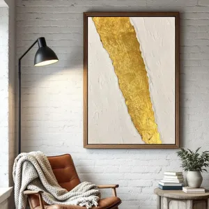 تابلو ورق طلا طرح مدرن