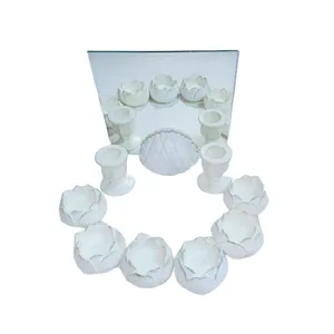 مجموعه ظروف هفت سین 10 پارچه مدل گل رز