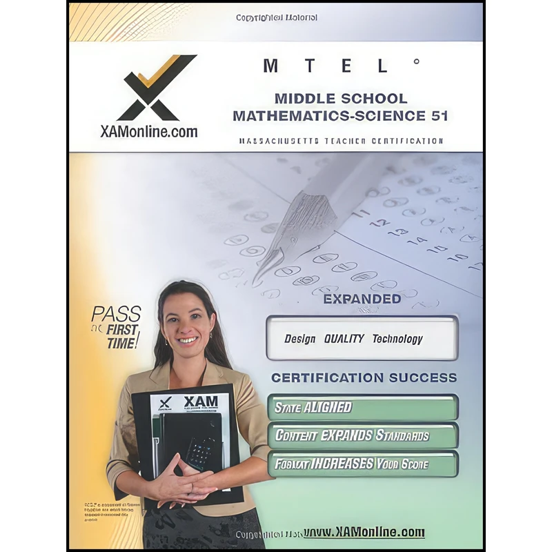 کتاب MTEL Middle School Mathematics/Science 51 Teacher Certification Test Prep Study Guide  اثر Sharon Wynne انتشارات XAMOnline.com
