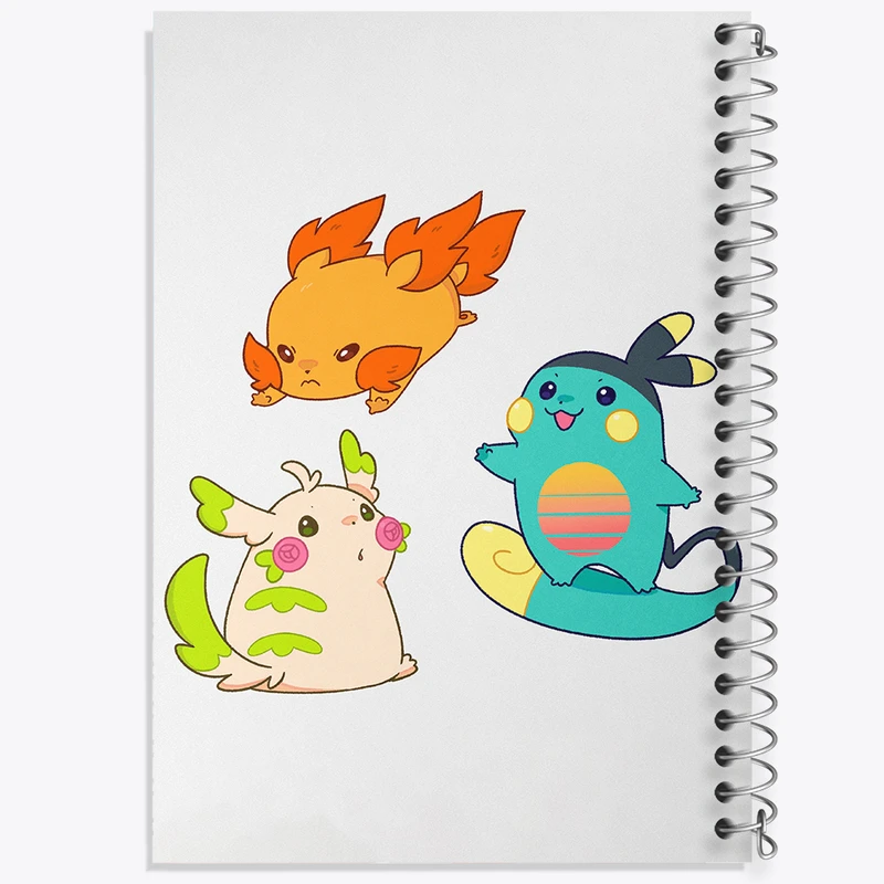 دفتر لیست خرید 50 برگ خندالو طرح بازی پوکمون (pokemon) کد 32700