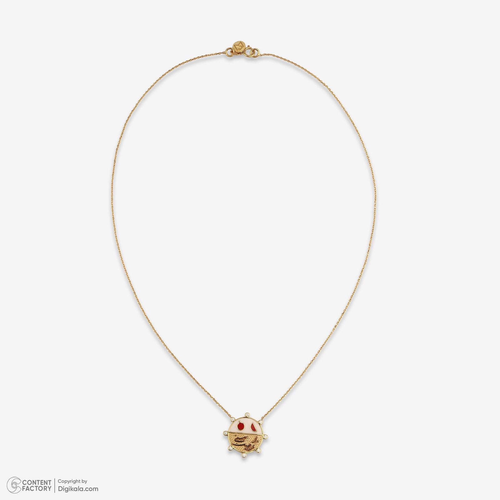 گردنبند طلا 18 عیار زنانه با زنجیر حلقهای (فلامینگو) وی گالری مدل na7300 -  - 2