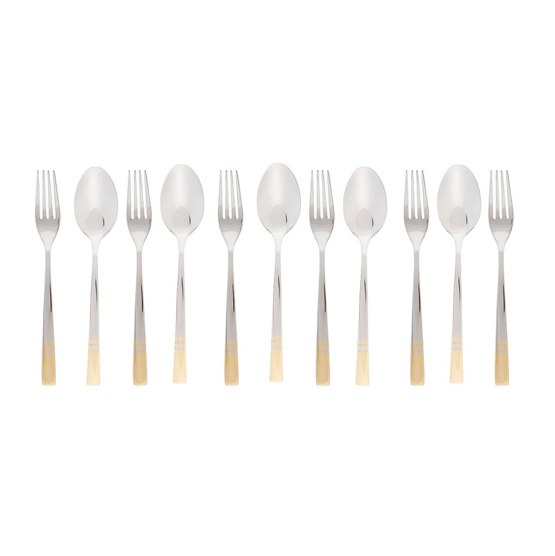 قاشق و چنگال ناب استیل مدل فلورانس