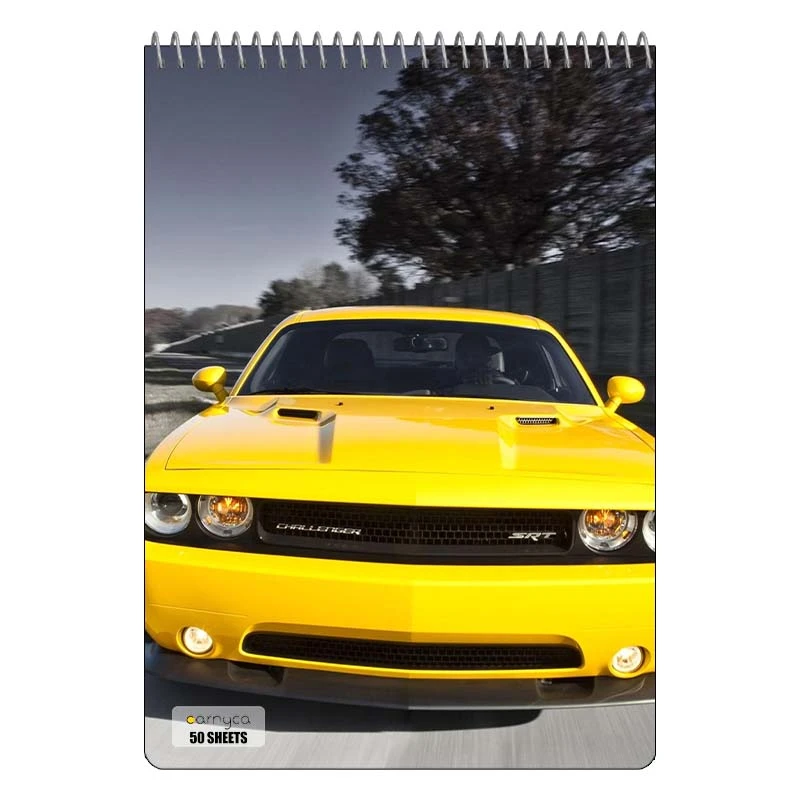دفتر نقاشی 50 برگ سیمی کارنیکا طرح دوج چلنجر Dodge Challenger کد 68188