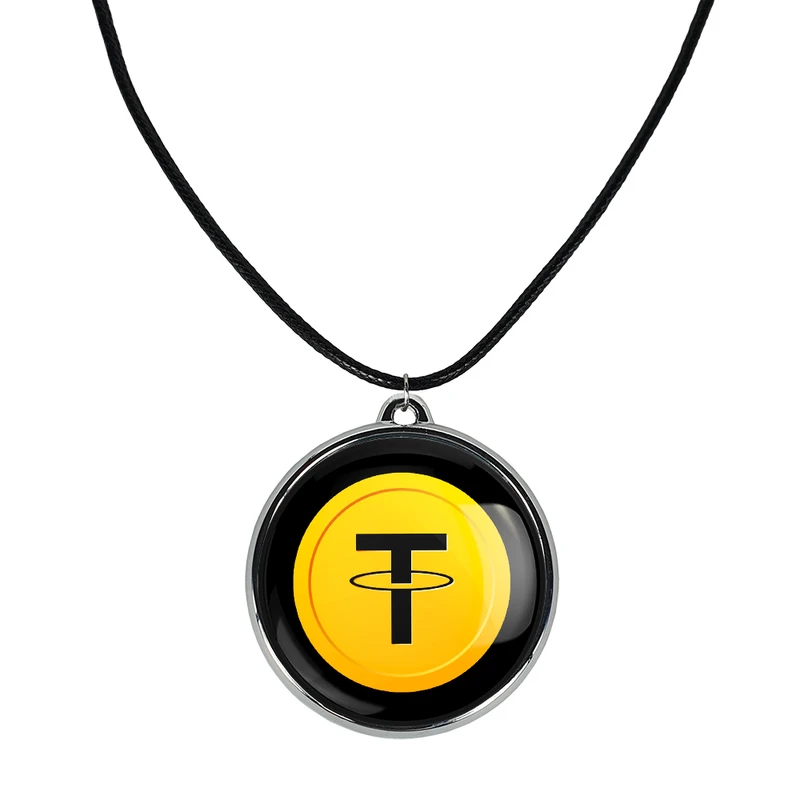 گردنبند خندالو مدل ارز دیجیتال تتر و دوج کوین کد 1090310912