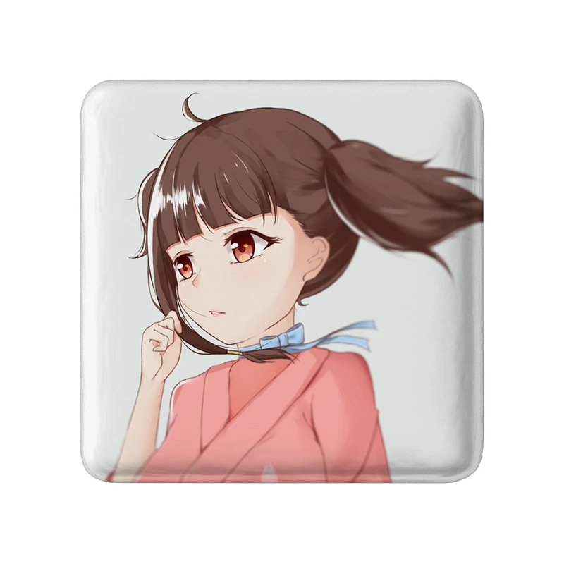 مگنت خندالو طرح مومی انیمه کابانری (Kabaneri) مدل مربعی کد 35990