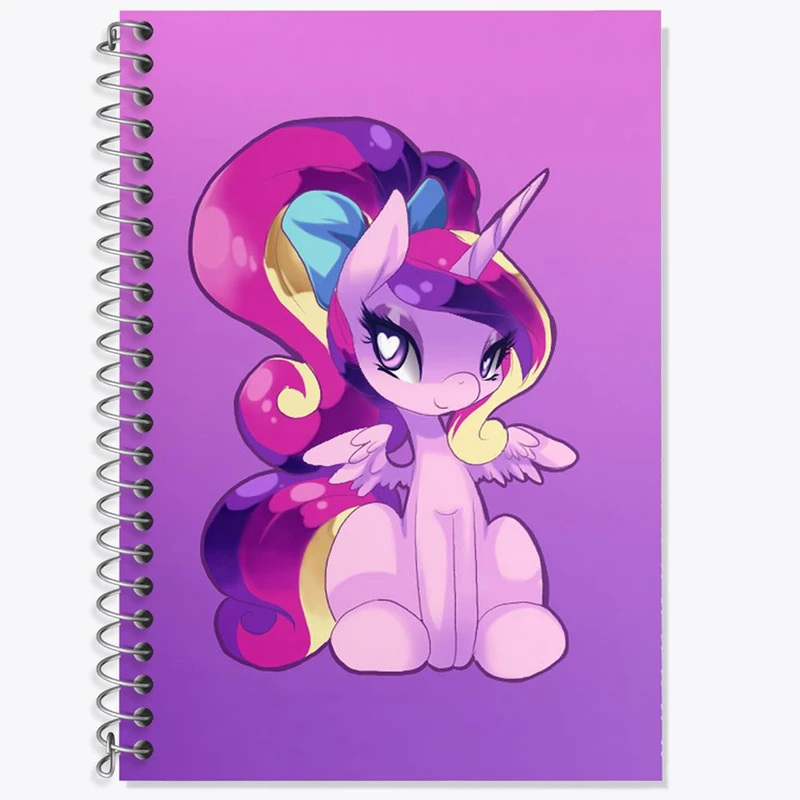 دفتر زبان 50 برگ خندالو مدل دو خط طرح اسب پونی کد 24871