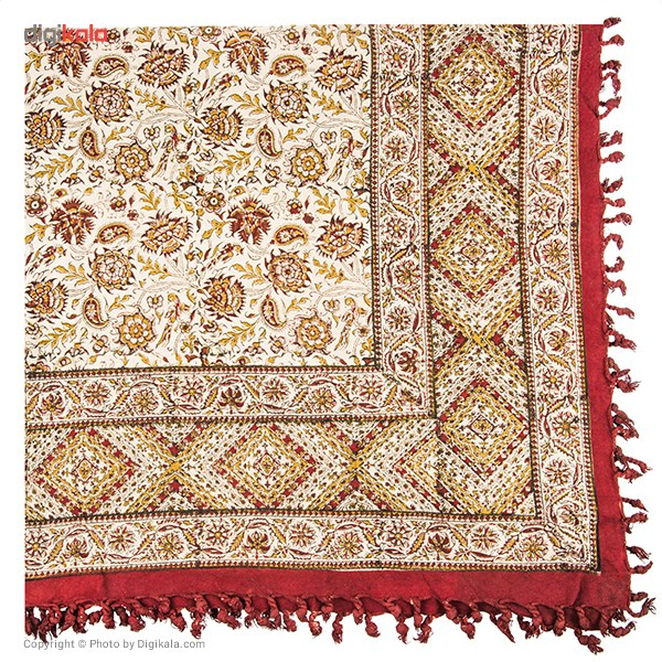 سفره قلمکار ممتاز اثر عطریان مدل دو رویه طرح 15 سایز 120 × 120 سانتی متر