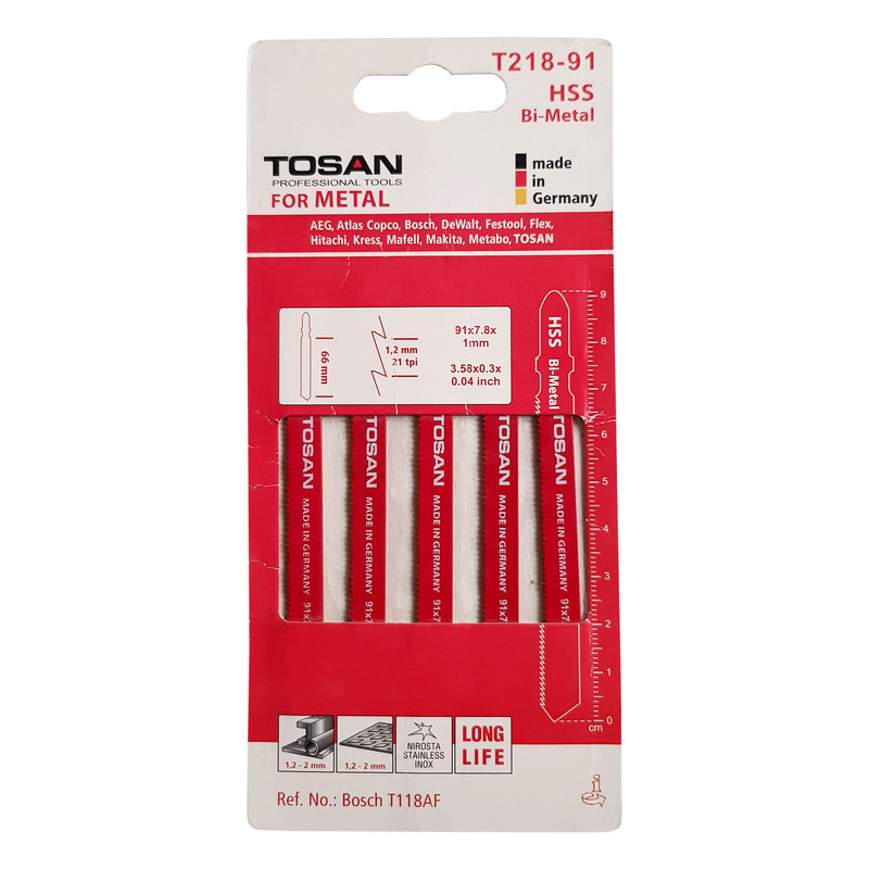 تیغه اره عمودبر توسن مدل T218-91 بسته 5 عددی