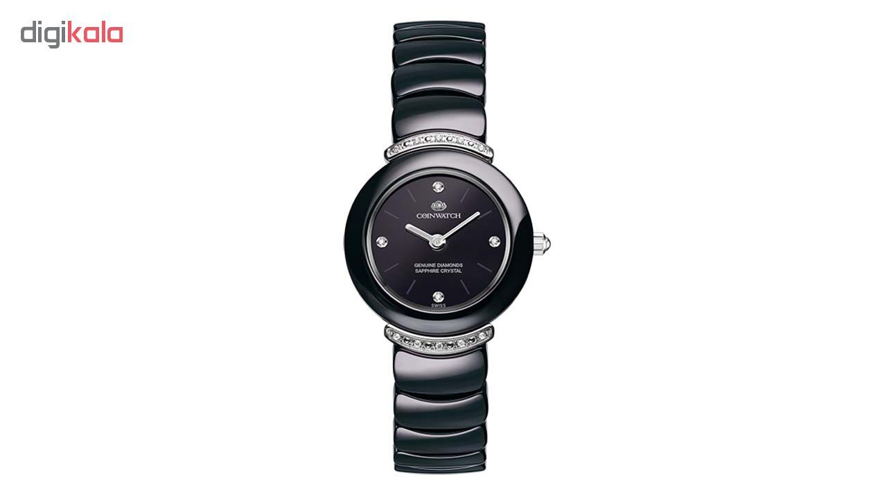 ساعت مچی عقربه ای زنانه کوین واچ مدل C162SBK - - 3