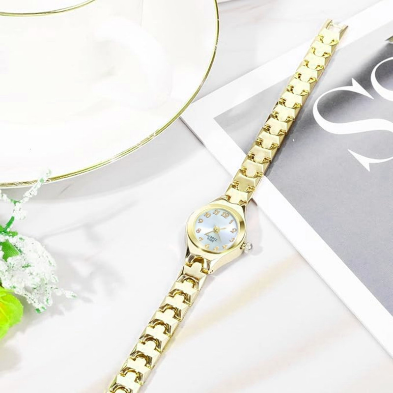 ساعت مچی عقربهای کوارتز زنانه مدل بند دستبندی لوکس کد ۱.۲ ساعت مچی عقربهای کوارتز زنانه مدل بند دستبندی لوکس کد ۱.۲