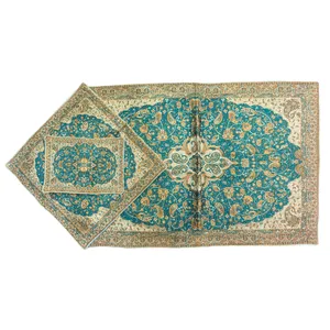 سجاده جانماز ترمه طرح شاه عباسی مدل Green