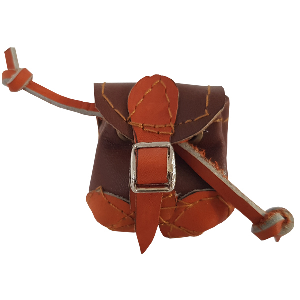 جاسوییچی چرم طبیعی گاوی دست دوز لمونو مدل کوله کد KL469