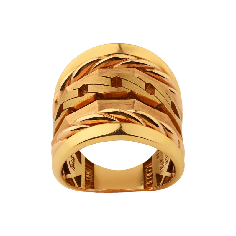 انگشتر طلا 18 عیار زنانه با طرح پورتوفینو صلاحی گلد مدل 2342 سایز 64