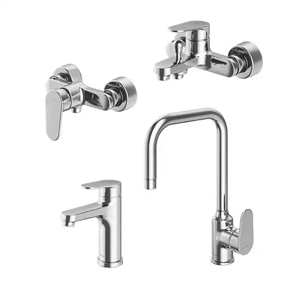 ست شیرآلات شودر مدل آلپ مجموعه 4عددی