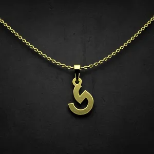 گردنبند طلا 18 عیار زنانه مدوپد مدل حرف ی کد I2-1-1684