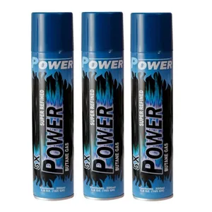 کپسول گاز فندک پاور مدل 5x حجم 300 میلی لیتر بسته 3عددی