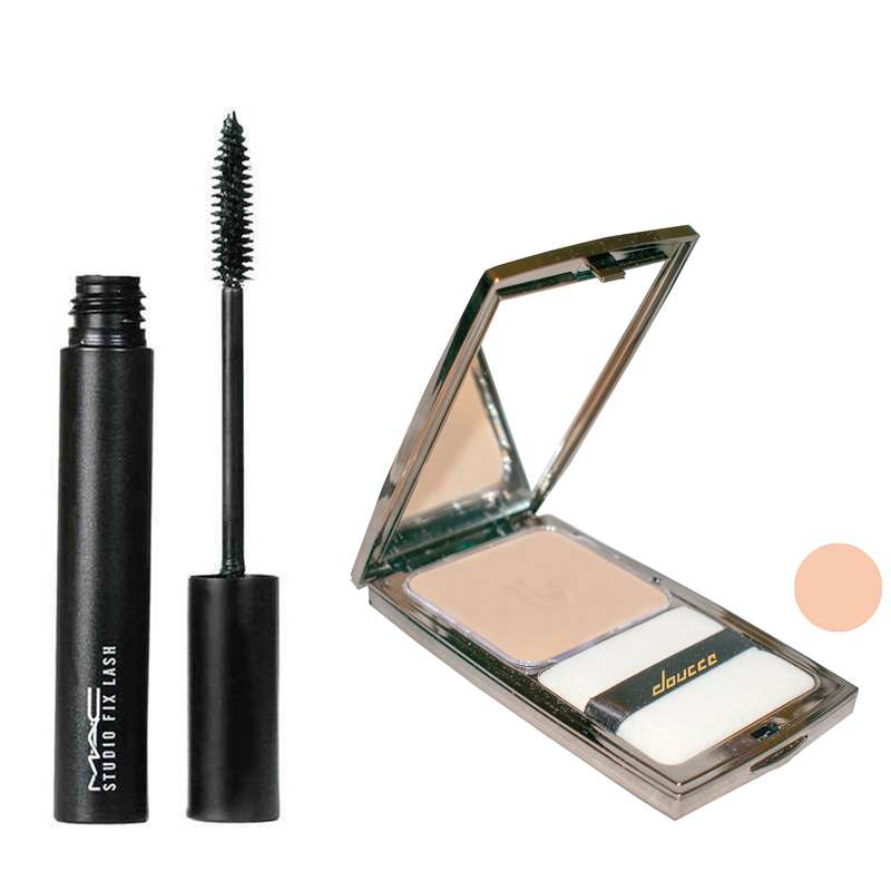 پنکیک دوسه مدل مینرال شماره 42 به همراه ریمل حجم دهنده مک مدل Studio Fix Lash