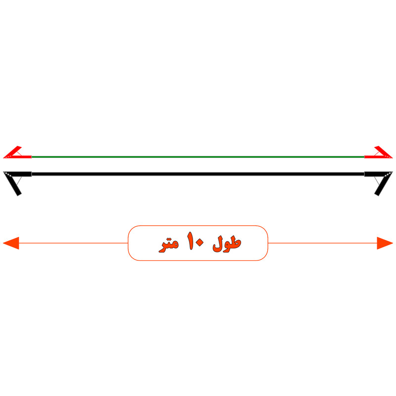 کابل اتصال باتری خودرو مدل Bavaria 850A-10m مجموعه دو عددی