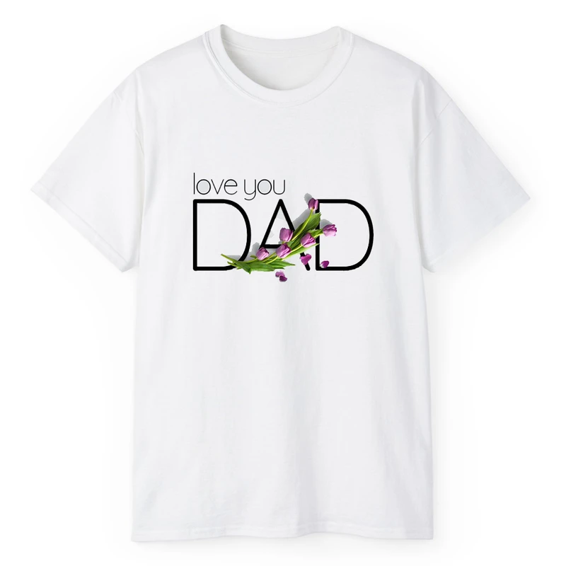 تی شرت کلاسیک آستین کوتاه یقه گرد مردانه مدل tt515 طرح DAD