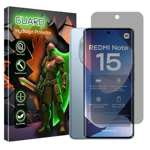 Guard Tough model privacy screen protector suitable for Xiaomi Redmi Note 15 4G mobile phone
