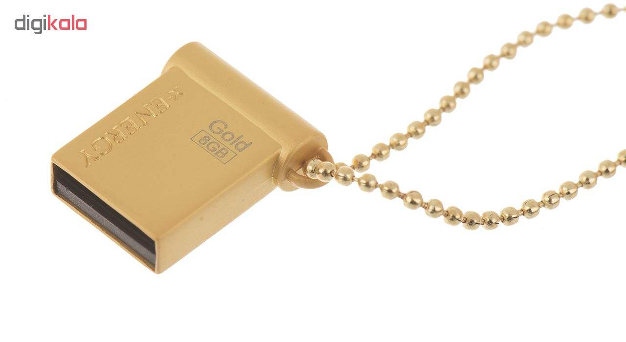 فلش مموری ایکس-انرژی مدل USB2.0 Gold ظرفیت 8 گیگابایت