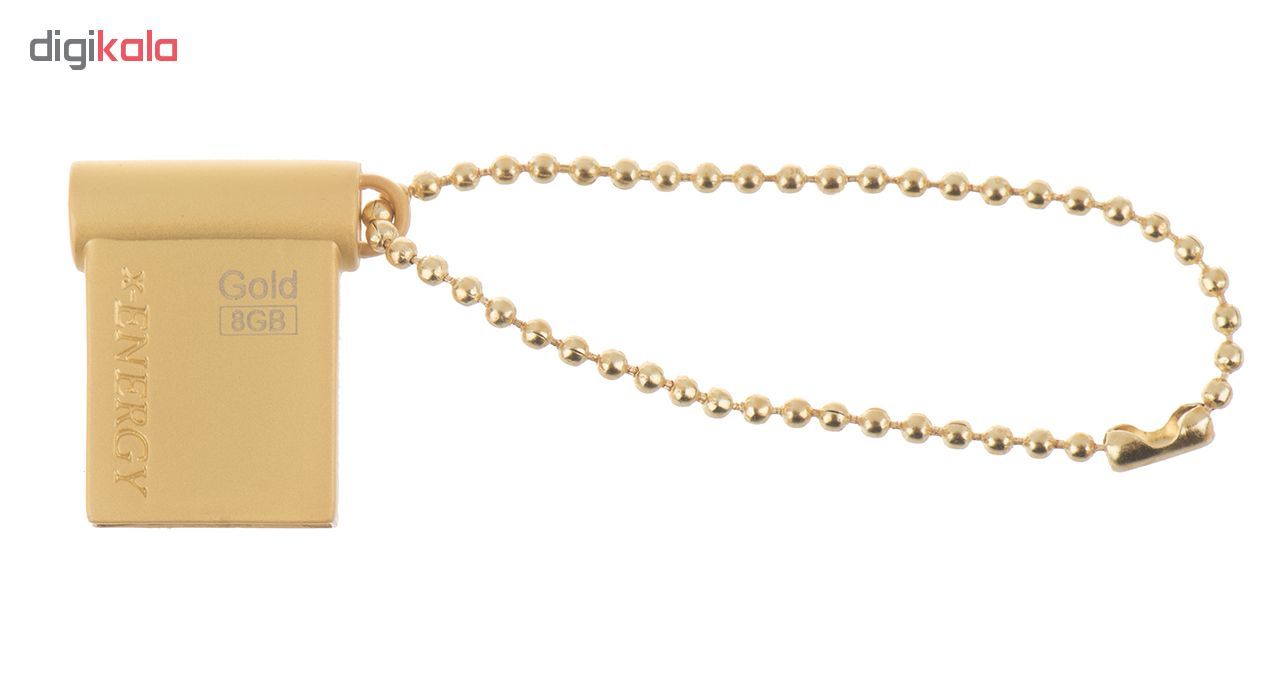 خرید فلش مموری ایکس-انرژی مدل USB2.0 Gold ظرفیت 8 گیگابایت با قیمت مناسب
