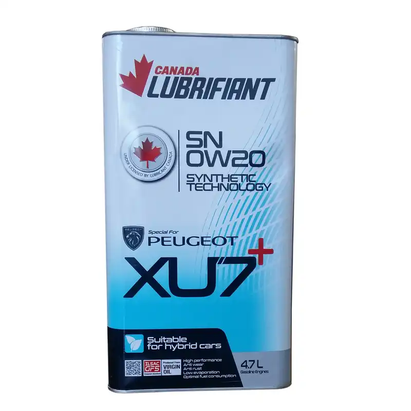 روغن موتور کانادا لوبریفنت مدل SN 0W20 ایکس یو سون  حجم 5 لیتر