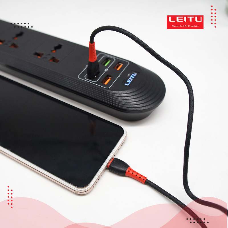 کابل تبدیل USB به USB-C لیتو مدل LD-34 طول 1 متر