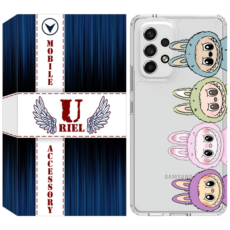 کاور یوریل مدل Clear کد 101 طرح لبوبو Labubu مناسب برای گوشی موبایل سامسونگ Galaxy A72