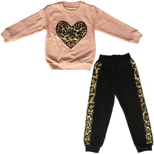 ست سویشرت و شلوار دخترانه مدل D780