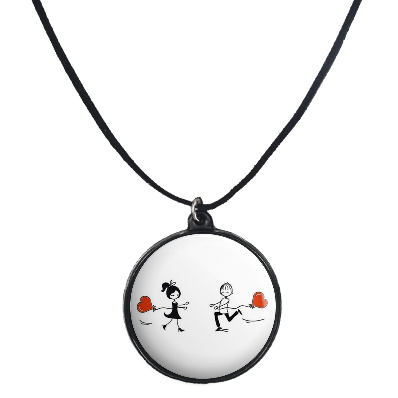 گردنبند پرمانه طرح عاشقانه کد pmb.5298 مدل دو طرفه