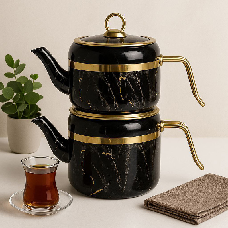 ست کتری و قوری مدل So-7202  گنجایش کتری 2.5 لیتر  گنجایش قوری 1.5 لیتر