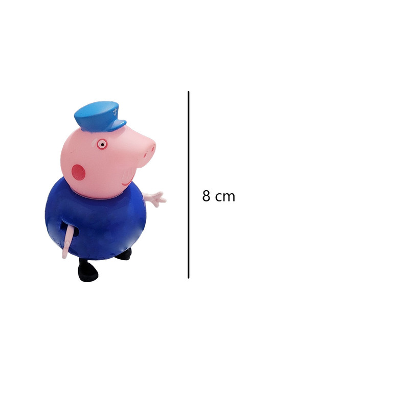 فیگور طرح پپاپیگ مدل Happy pig کد 300 مجموعه 14 عددی